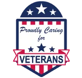 Proudly Caring for Veterans logo